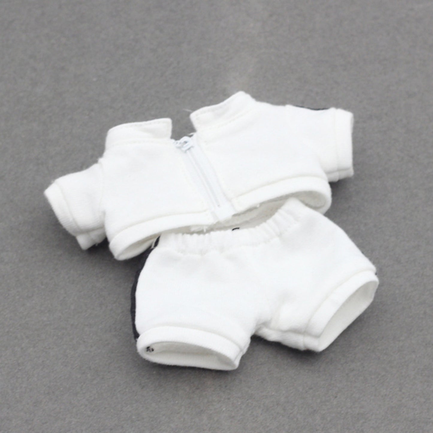 Sporty Tracksuit for Labubu Doll – 2PCS Athletic Outfit Set with Hoodie and Pants, Casual Sport Clothes for 6-7 inch Dolls