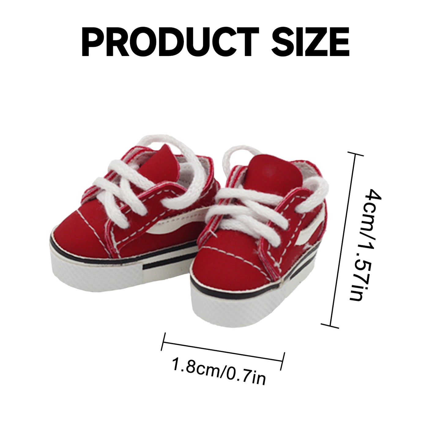 Sport Sneakers for Labubu Doll – 1 Pair Mini Athletic Shoes for 6-7 inch Dolls, Casual Sporty Footwear for Doll Outfits