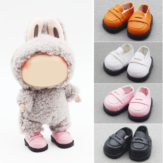 Dress Shoes for Labubu Doll – 1 Pair Mini Formal Shoes for 6-7 inch Dolls, Tiny Fashion Footwear for Doll Outfit Accessories