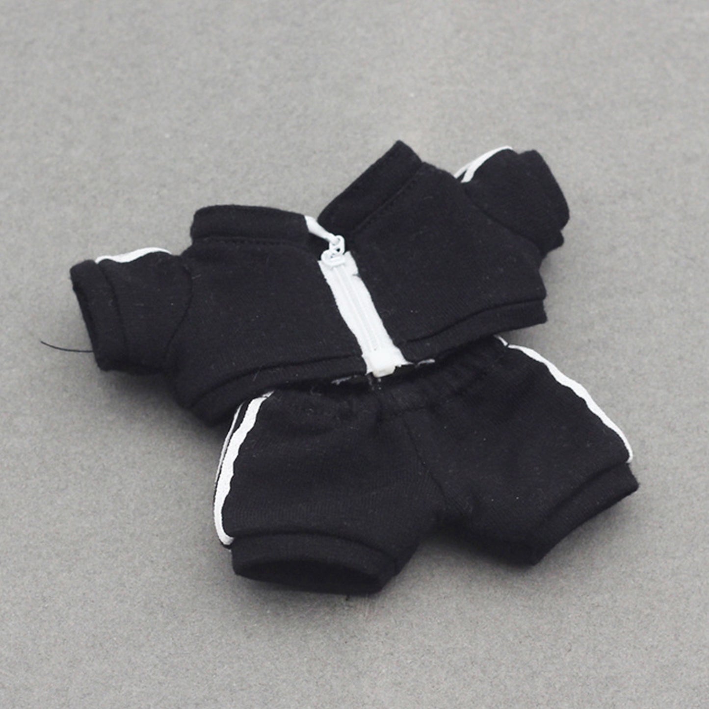Sporty Tracksuit for Labubu Doll – 2PCS Athletic Outfit Set with Hoodie and Pants, Casual Sport Clothes for 6-7 inch Dolls
